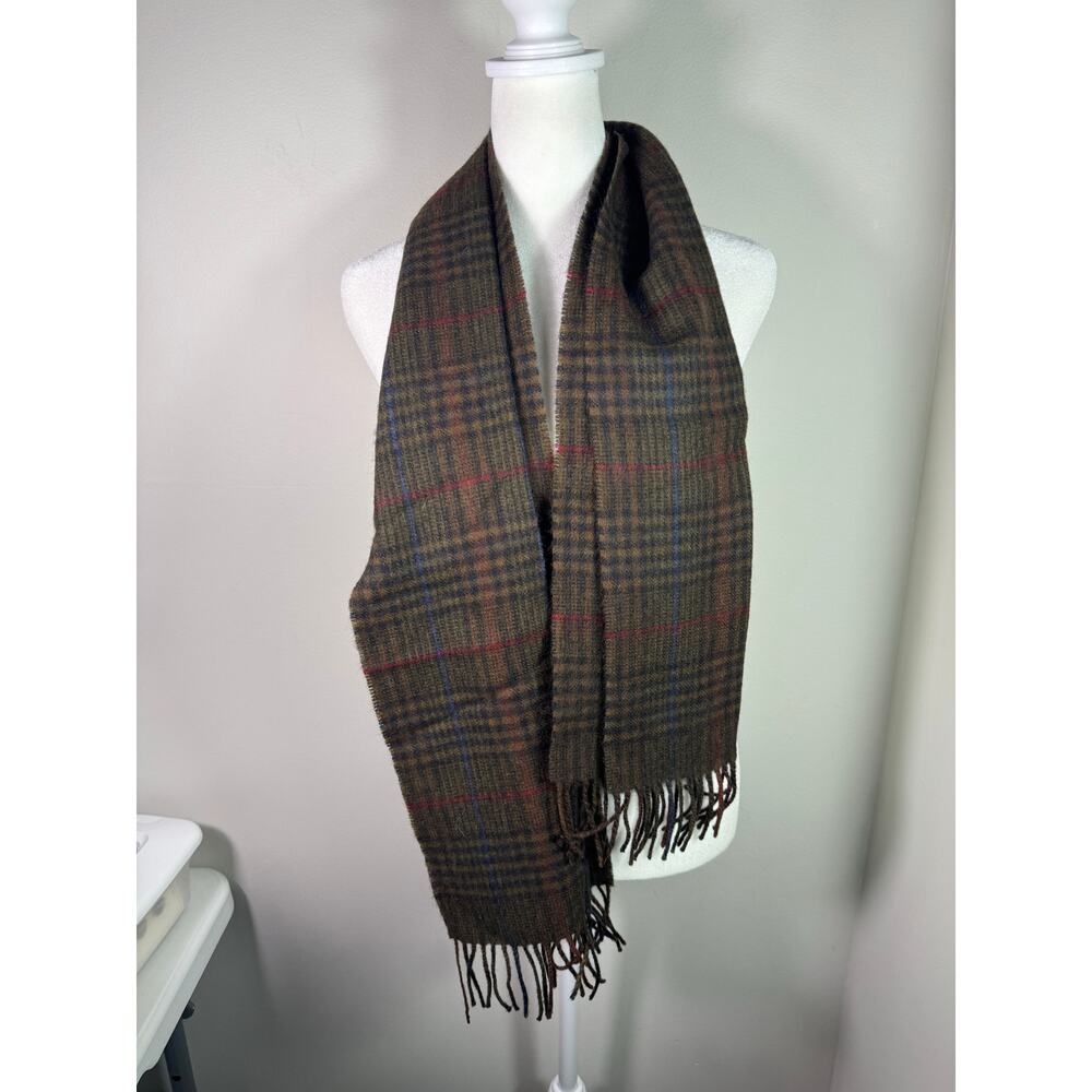 Stafford Merino Wool Plaid Scarf Made in Germany